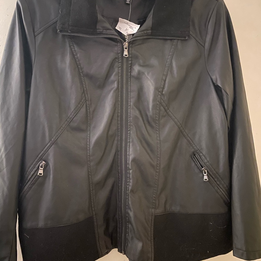New Look Faux Black Leather Jacket